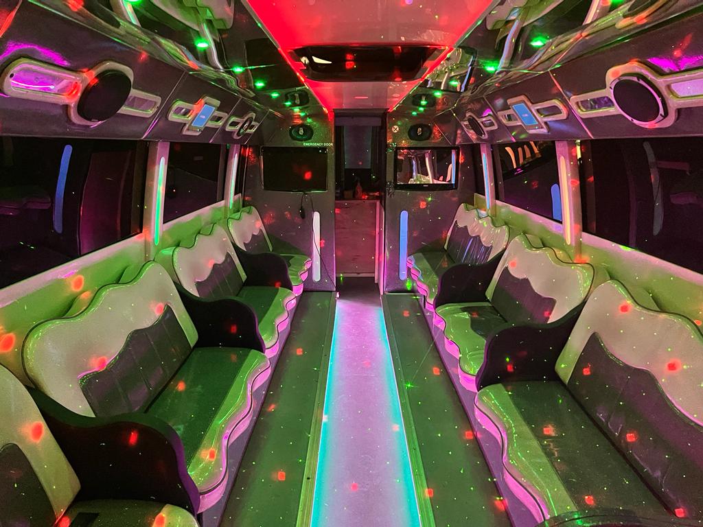 pink party bus london